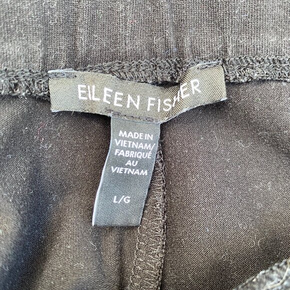 Eileen Fisher stretchy black pants Sz L - Picture 2 of 2